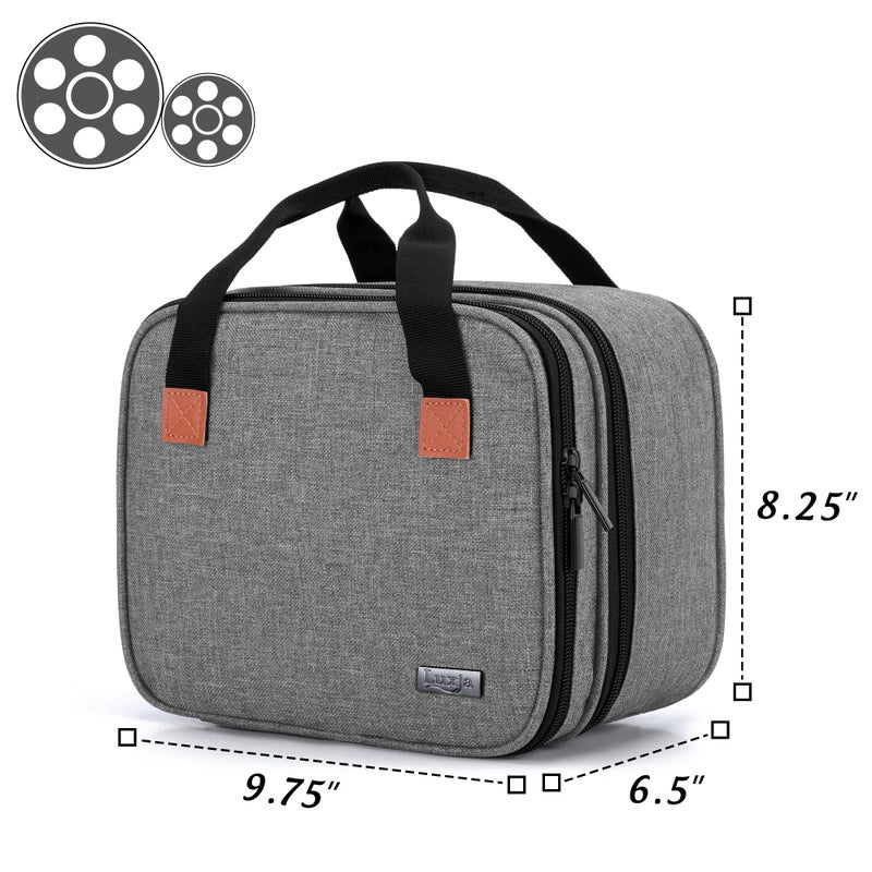 LUXJA Carrying Bag Compatible with DR.J Mini Projector, Projector Portable Case for Accessories (Fits Most Major Mini Projectors), Gray - Image 5